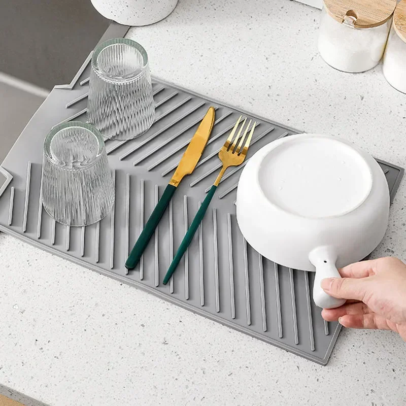 Silicone Dish Draining Mat, Po - Silicone Tap Washer 评论和价格