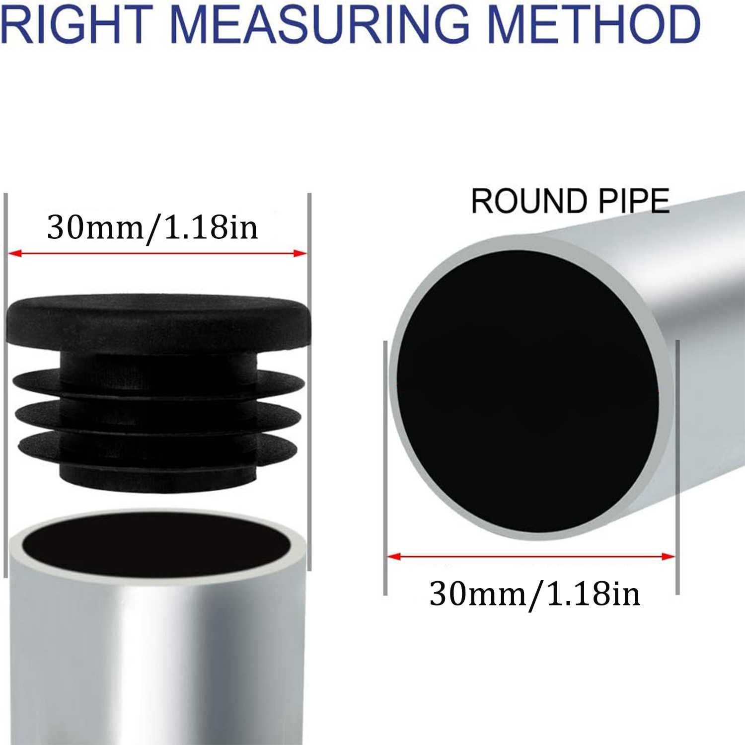 8-40Pcs Black Round Plastic Bl - Plastic Pipe Clip 评论和价格