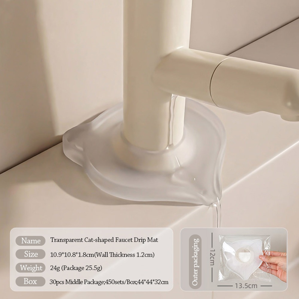 2pcs Creative Cat-Shaped Drain - Silicone Tap Washer 评论和价格
