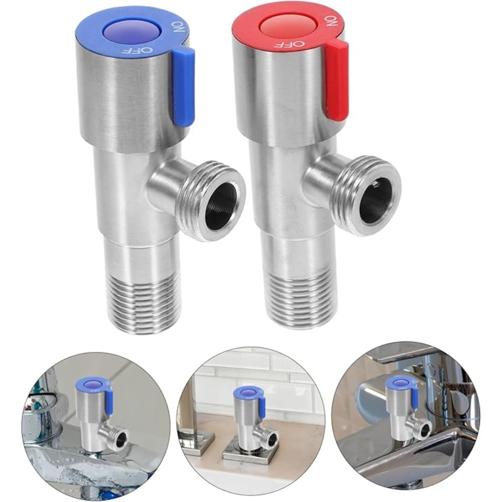 Stainless Steel Hot Cold Inlet - Toilet Fill Valve 评论和价格
