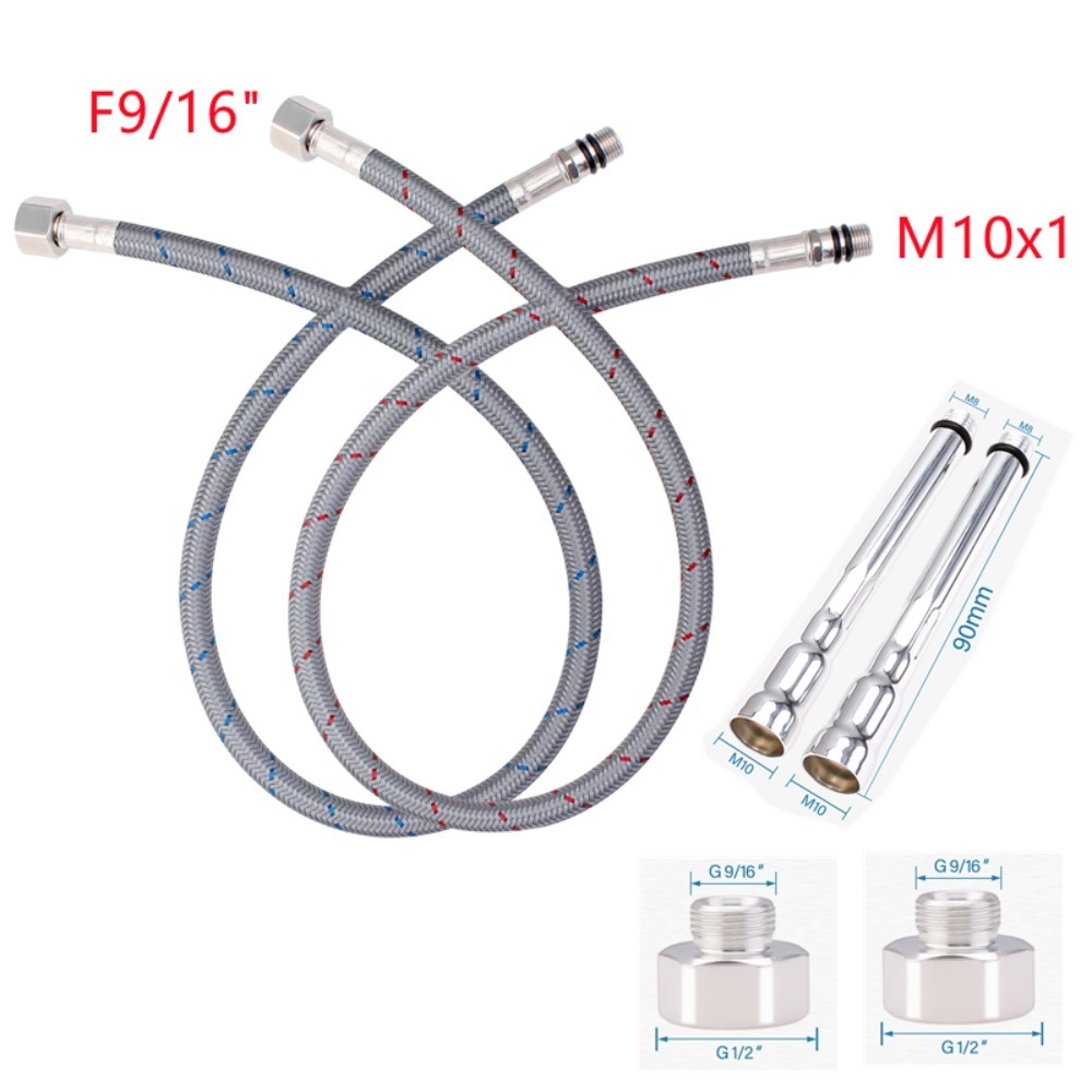 2PCS Flexible Plumbing Pipes G - Flexible Hose Braided 评论和价格