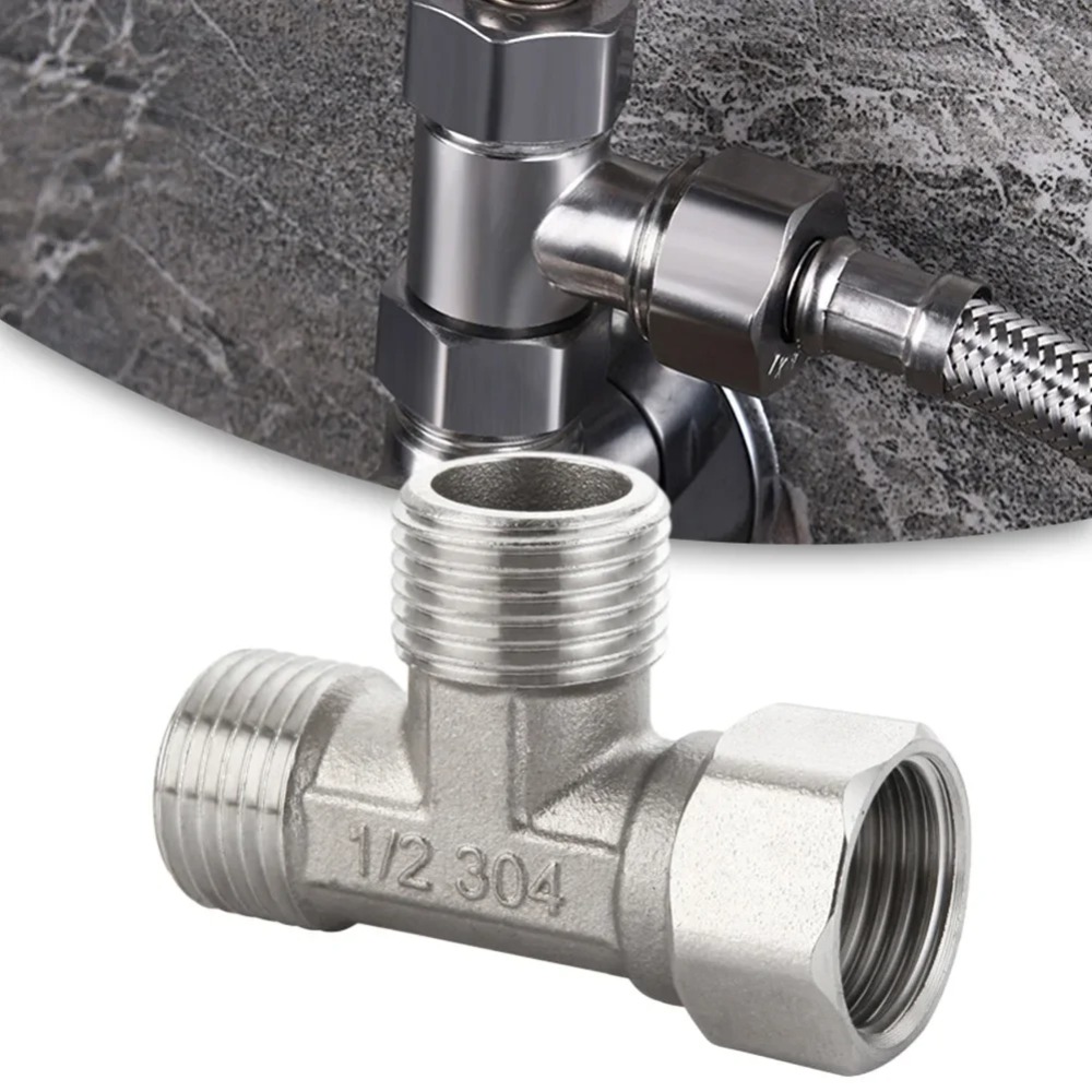 G1/2 Stainless Steel T Adapter - Shower Valve Cartridge 评论和价格