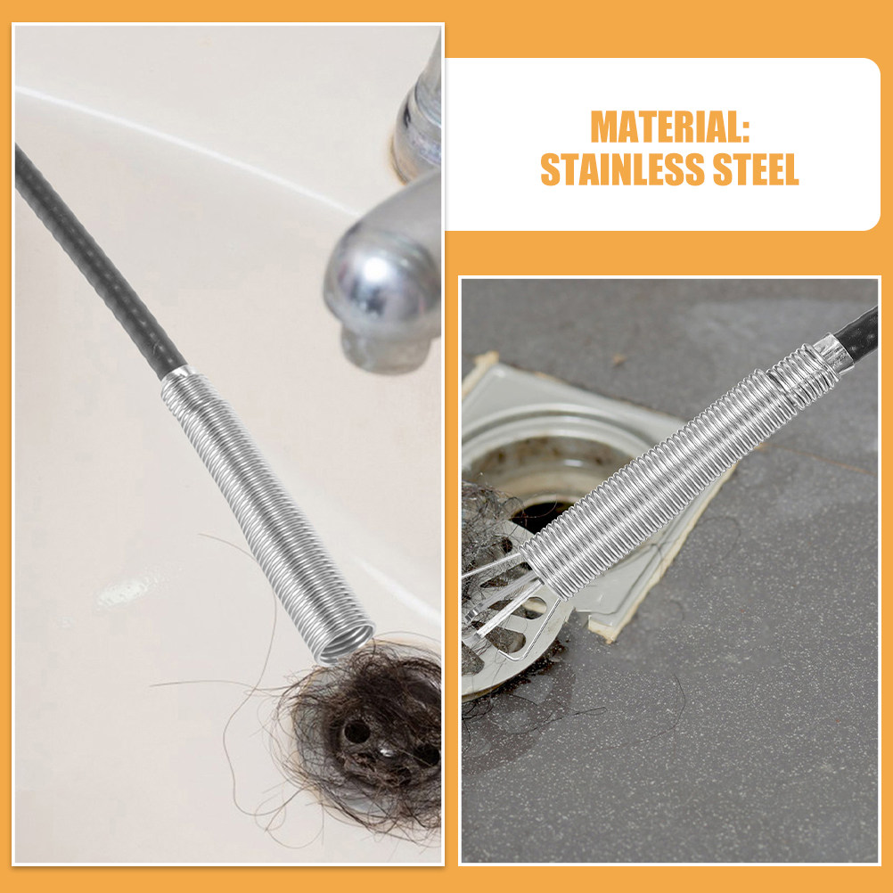 2Pcs Household Four-Claw Pipe  - Drain Snake Flexible 评论和价格