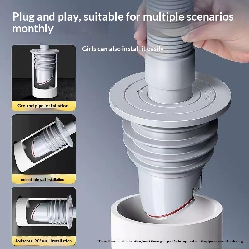 &Bathroom Sewer Seal Ring Anti - Drain Pipe Clip 评论和价格