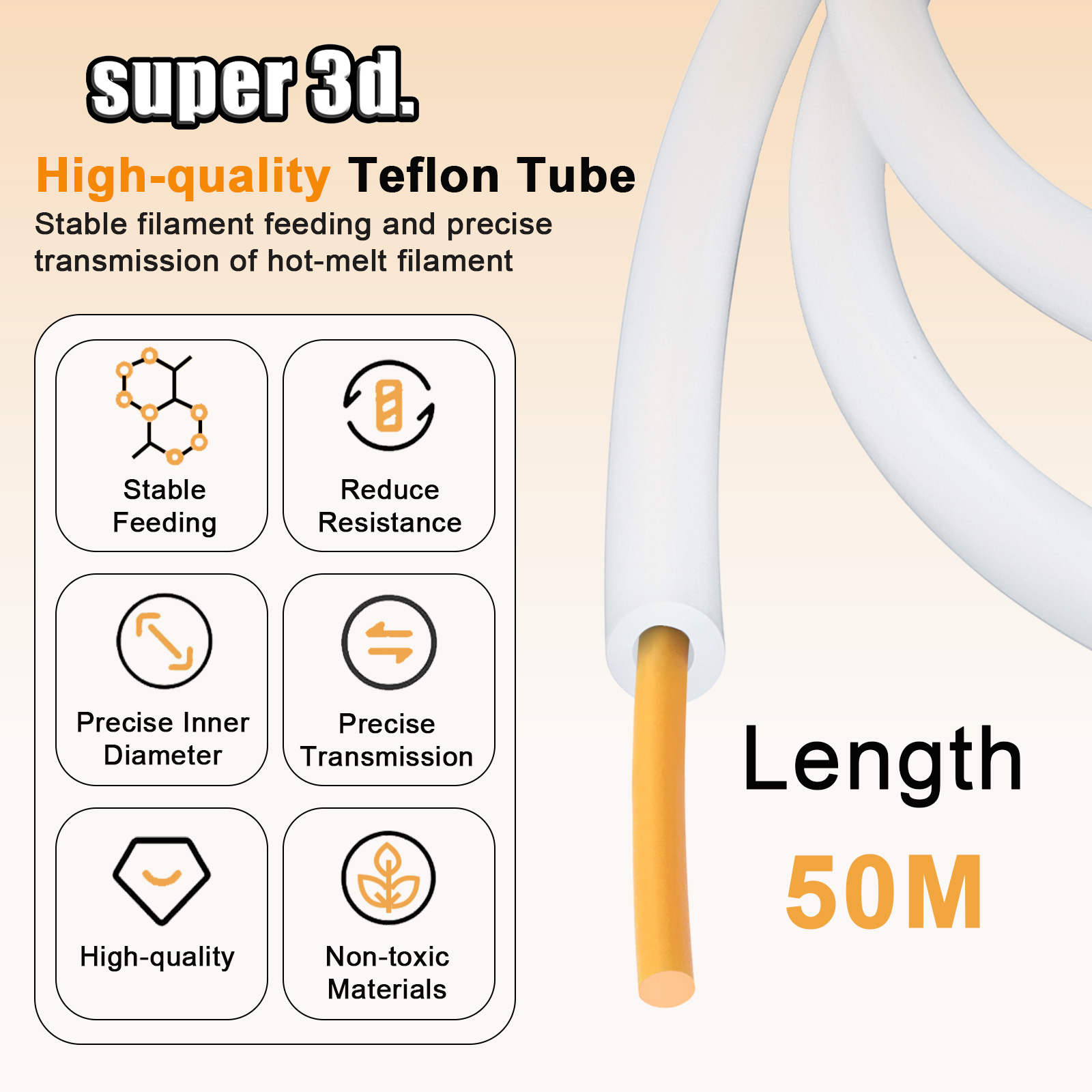 PTFE Tube 3D Printer 2.5mm 4mm - Ptfe Tape Thread 评论和价格