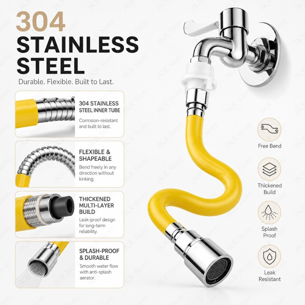 Adjustable Stainless Steel Fau - Flexible Hose Braided 评论和价格