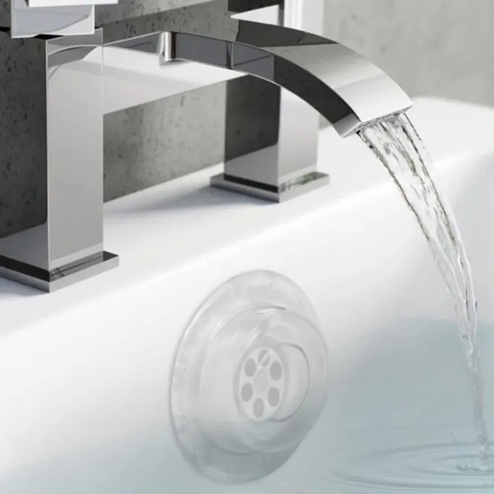 PVC Bath Overflow Drain Cover  - Drain Pipe Clip 评论和价格