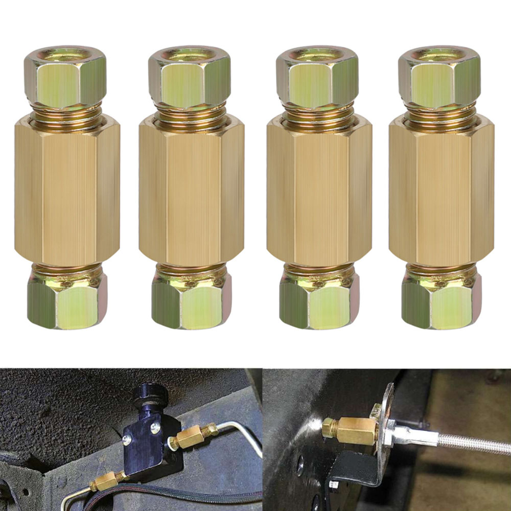12pcs 3/16 (3/8-24 Inverted) B - Compression Fitting Brass 评论和价格
