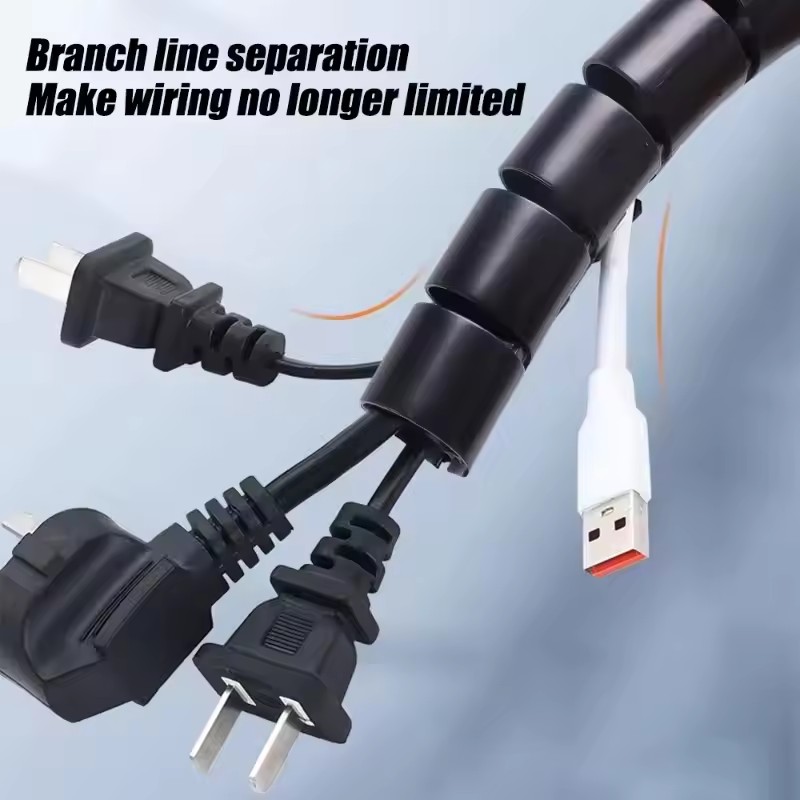 2M Flexible Spiral Cable Organ - Plastic Pipe Clip 评论和价格