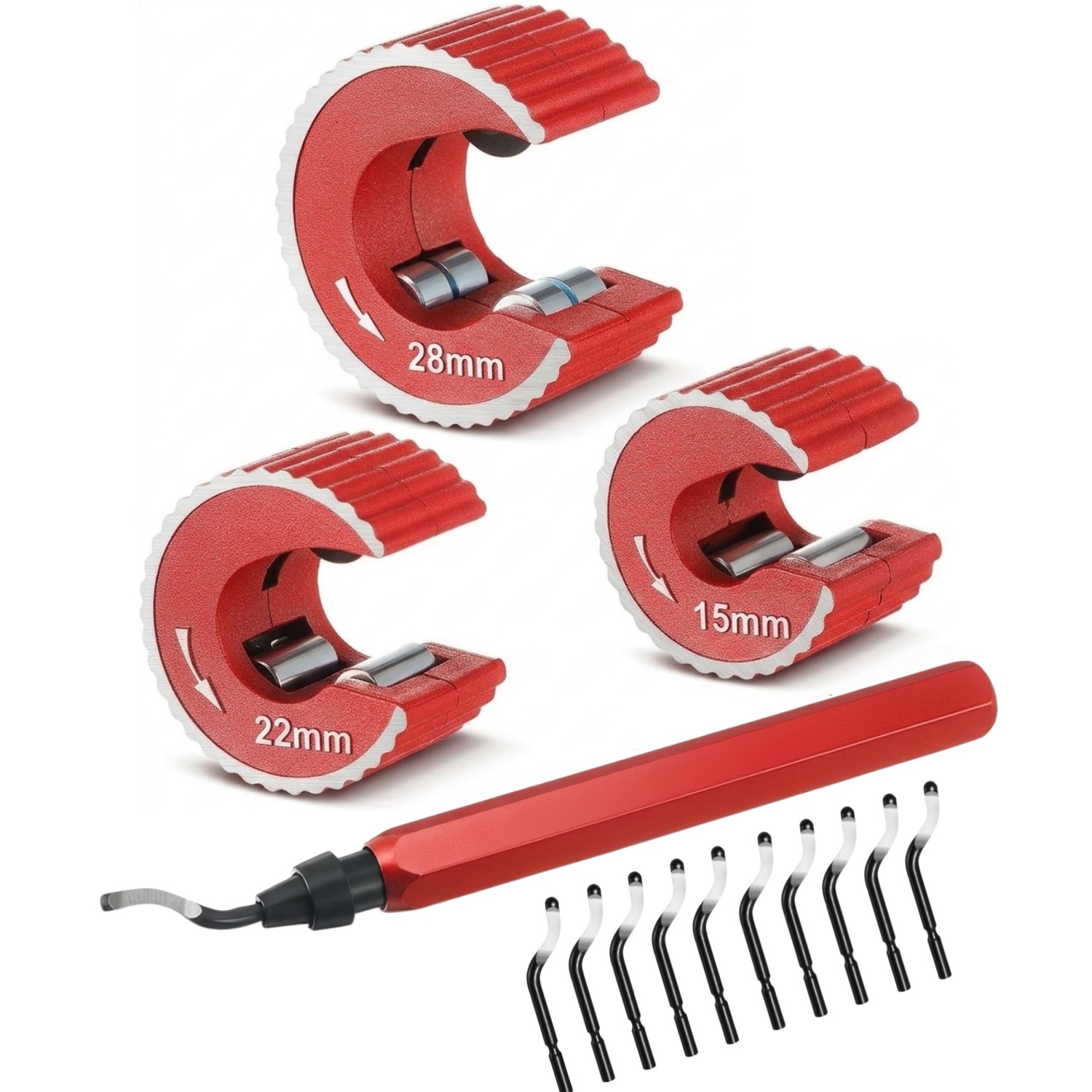 Copper Tubing Cutter Set 3 PCS - Pipe Cutter Ratchet 评论和价格