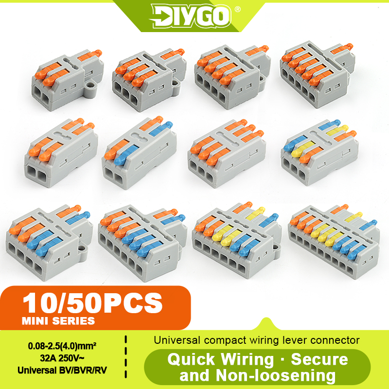 DIY GO 10/50PCS Universal Comp - Push Fit Connector 评论和价格