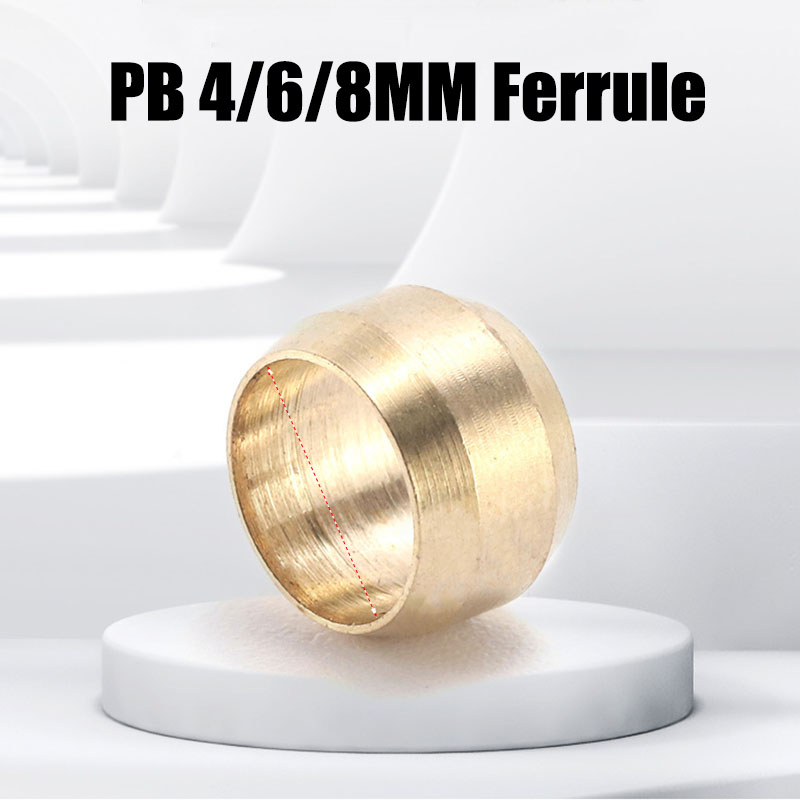 100PCS Brass Ferrule Sleeve Fe - Compression Fitting Brass 评论和价格