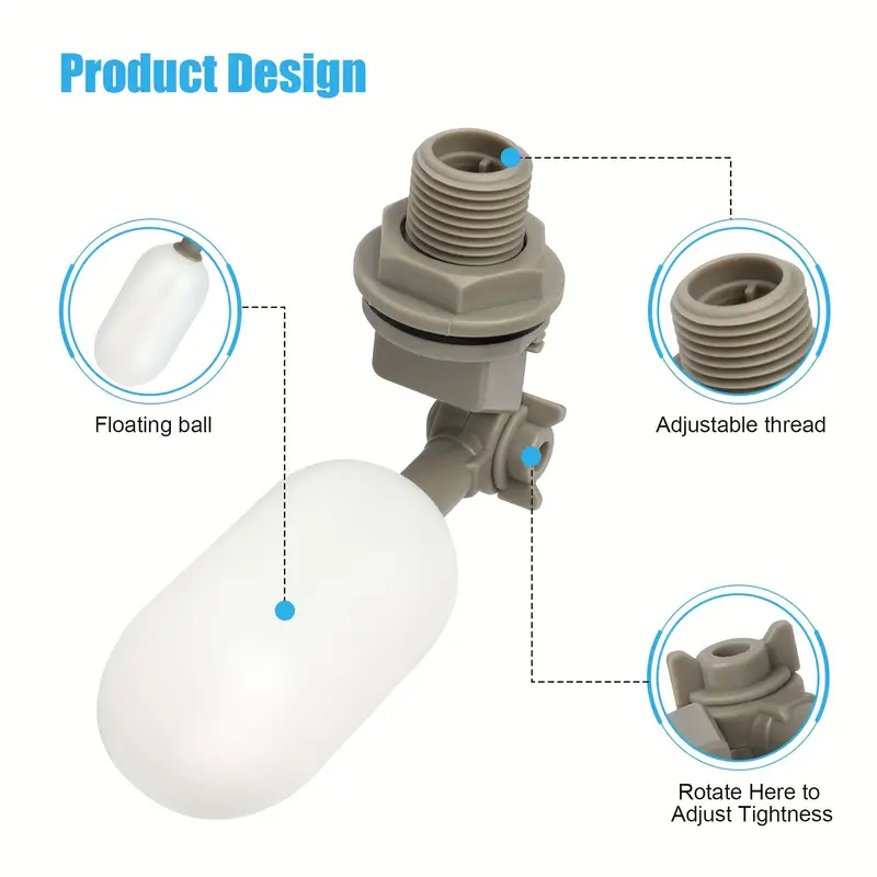 4Pcs Farm Cattle Plastic Water - Float Ball Valve 评论和价格