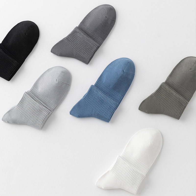 6Pairs Men Socks Combed Cotton - Pipe Bending Spring 评论和价格