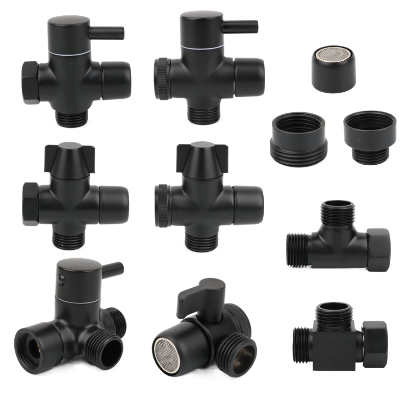 Black Brass Shower Arm Adapter - Shower Valve Cartridge 评论和价格
