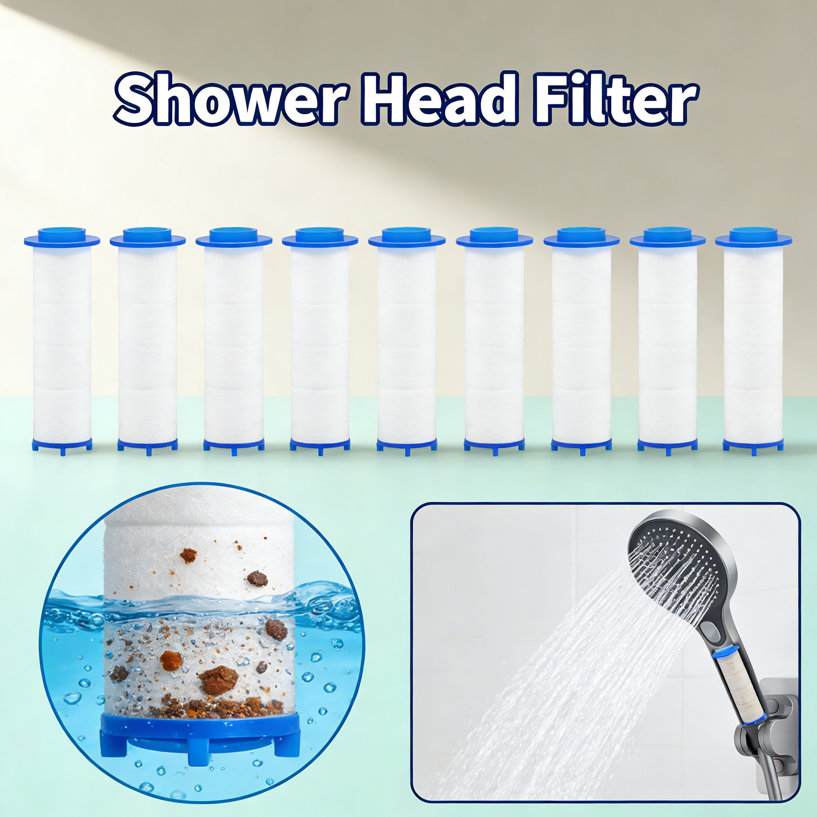 20Pcs Replacement Shower Filte - Shower Valve Cartridge 评论和价格