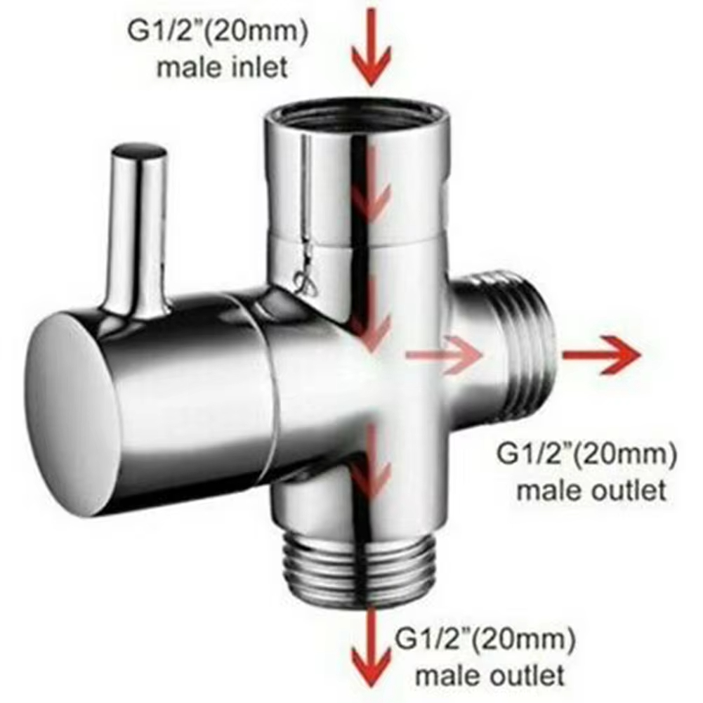 G1/2in 3 Way Diverter Valve T- - Shower Valve Cartridge 评论和价格
