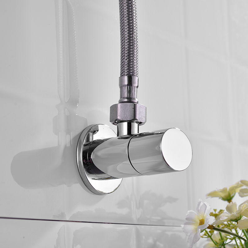 Brass Angle Valve Chrome Black - Toilet Fill Valve 评论和价格