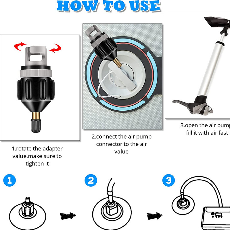 Universal SUP Pump Adapter Inf - Float Ball Valve 评论和价格